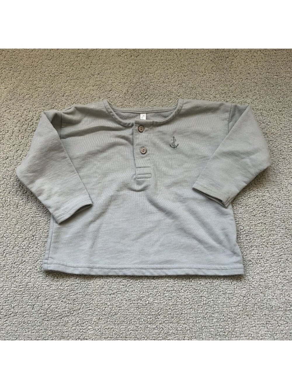Rylee + Cru Relaxed Sweater Anchor Captain Cotton Sweatshirt Kids Top 6-12M
